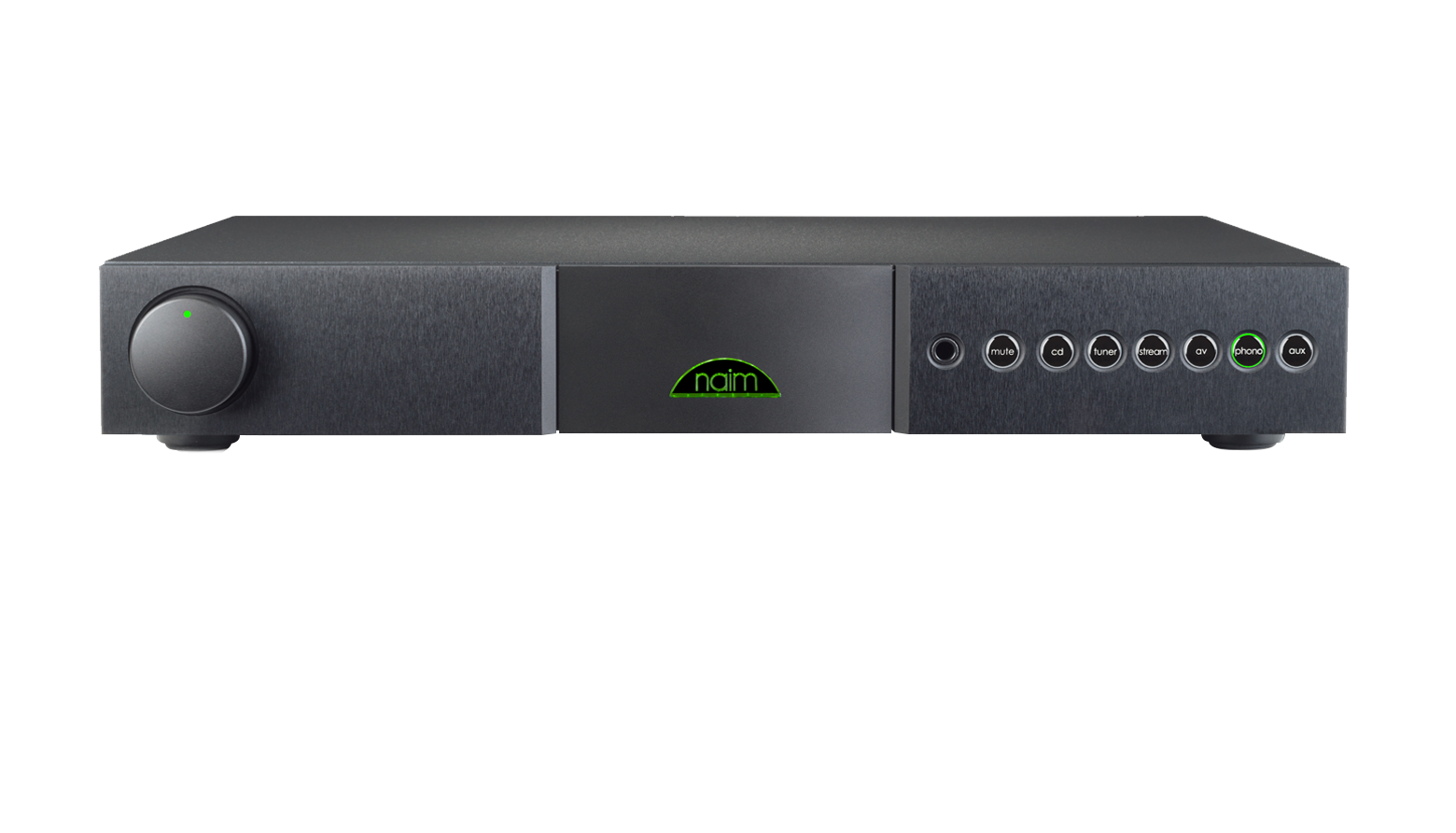 De Naim Nait XS 3 aangesloten op de Naim ND5 XS 2 en op de Monitor Audio Gold 200